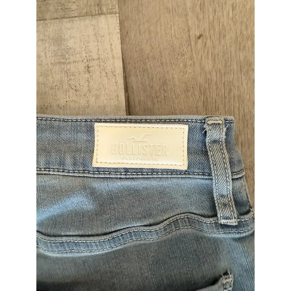 Hollister Jeans Womens 29 High Rise Flare Light Wash Soft Stretch 31 Inseam - Picture 4 of 7